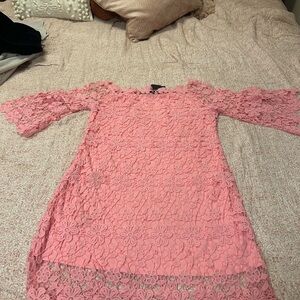 Pink Lace Dress